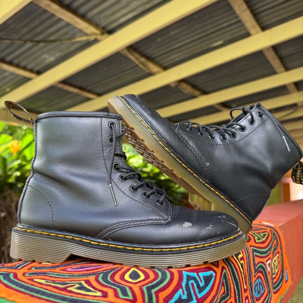 Dr. Martens 1460 J Youth Leather Boots Black Size‎ 5 US